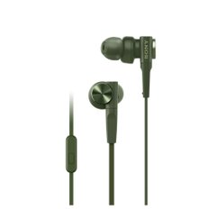 소니  sony 이어폰 중저음 모델 MDR-XB55AP : 캐널형 리모컨 마이크 부착 그린 MDR-XB55AP G