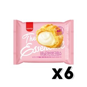 바닐라빈 생크림슈 베이커리빵 60g  x 6개