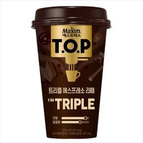 [티오피컵커피]TOP 트리플에스프레소 라떼 300ml x10개