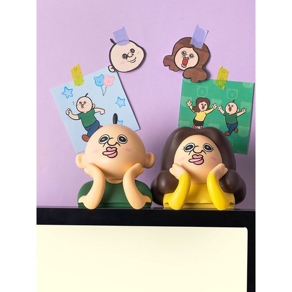 빵빵이&옥지 모니터 방향제 모니터걸이 캐릭터 차량용 네비용
