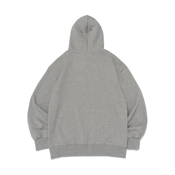 [기모/NO기모] 로맨틱 스완 그래픽 후드티셔츠 (멜란지)