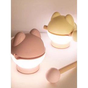 톡톡치면 켜지는 목탁 아이 고양이 무드등