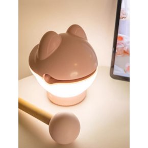 톡톡치면 켜지는 목탁 아이 고양이 무드등