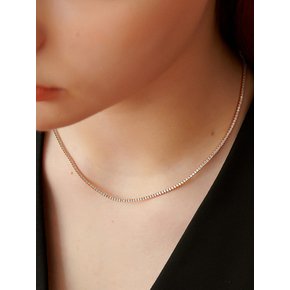 Rail Stone Silver Necklace In483 [Silver]