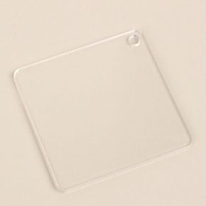 DIY 투명 아크릴판 키링 사각