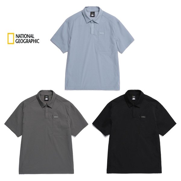[시흥점] 복사_내셔널지오그래픽 N252UPL310 세미오버핏 반팔 카라티