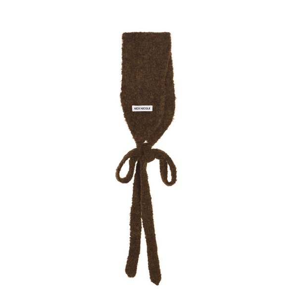 BOUCLE KNIT EARMUFF_BROWN