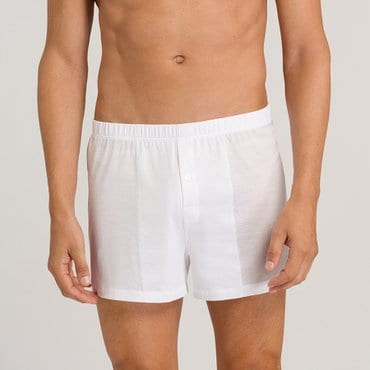 한로 Cotton Sporty Boxers (WHITE 73505) supima