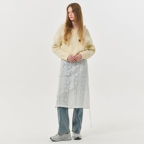 WOMAN 헤어리 케이블 후드 풀오버 [IVORY] / WBD3L05535
