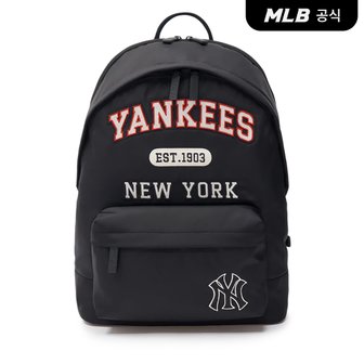 MLB [코리아공식]바시티 나일론 백팩 NY (Black)