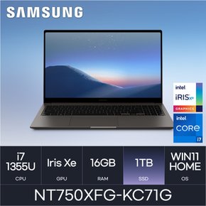 삼성전자 갤럭시북3 NT750XFG-KC71G (WIN11HOME/SSD 1TB/RAM 16GB) HMC
