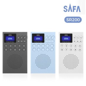 휴대용 MP3 라디오 SR-200(그레이)/FM라디오/등산라디오