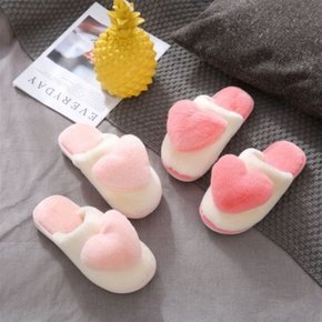 실내화 귀여운 하트 뽀글이