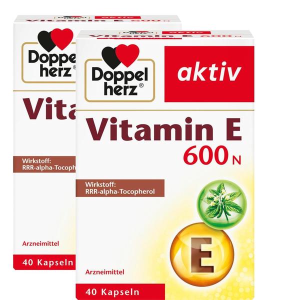 독일직구 Doppelherz 더블하트 비타민E 600N 40캡슐 2팩