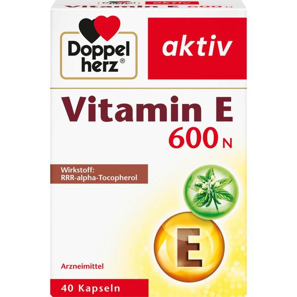독일직구 Doppelherz 더블하트 비타민E 600N 40캡슐 2팩