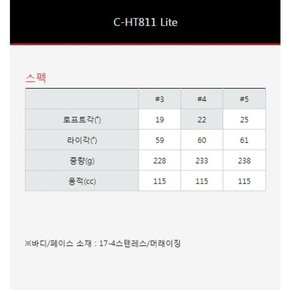 미스테리 C-HT811 Lite 유틸 후지쿠라 벤투스 HB