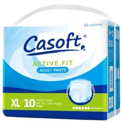 카소프트 성인용 언더웨어 슬립팬티 기저귀 팬티 점보형(XL) 80매