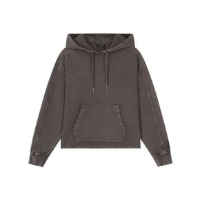 여성 3단 쭈리 빈티지 그래픽 후드 티셔츠(B251TS500P)