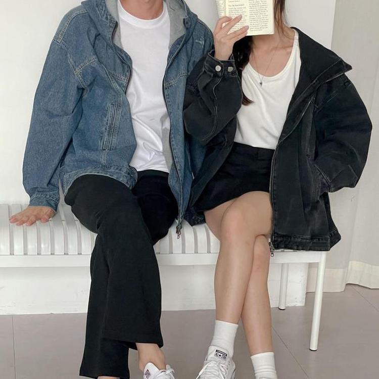 여자 박시핏 대학생커플 청자켓 점퍼 (S10844984) - SSG.COM