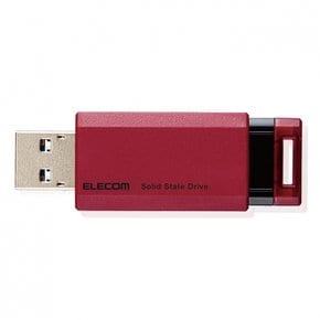 ELECOM 외장 SSD 1TB USB3.2(Gen2) PS5PS4(메이커 동작 확인 완료) 노크식 레드 ESD-EPK1000GRD