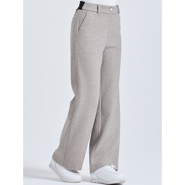 여성 소프트웜 울터치 세미 와이드 팬츠 샌드