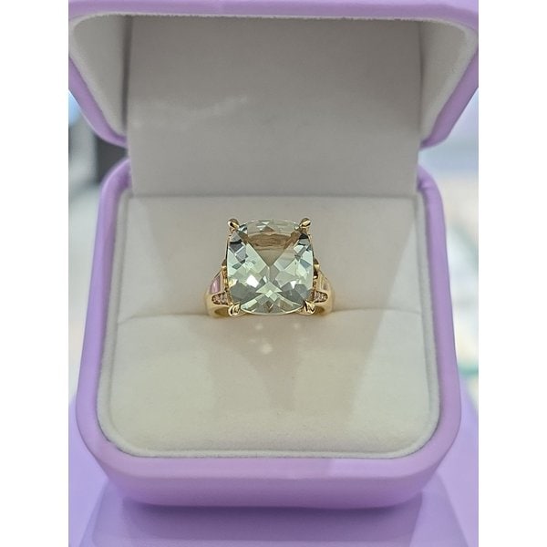 [여주점] 그린릴리1(민트쿼츠) YG 18K 반지 232400005