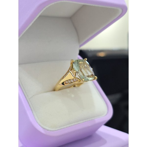 [여주점] 그린릴리1(민트쿼츠) YG 18K 반지 232400005