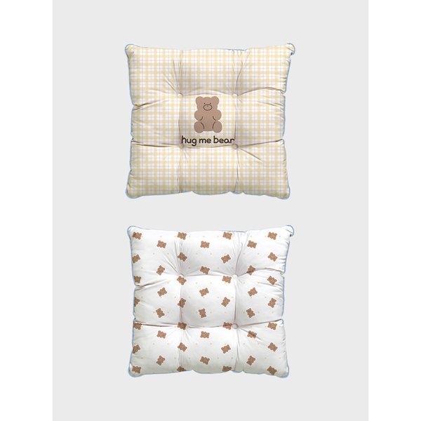 허그미베어 먼지없는 알러지케어 쿠션 방석 스트랩 푹신한 양면 등받이 반려동물 2size