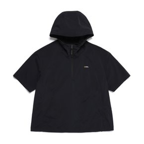 N252WTS170 여성 프로즌큐브 반팔 후디 CARBON BLACK