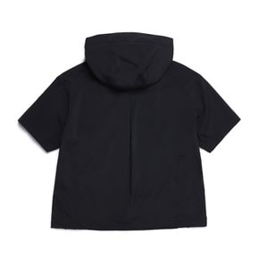 N252WTS170 여성 프로즌큐브 반팔 후디 CARBON BLACK