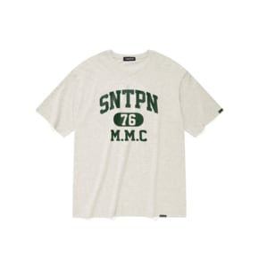 SP SNTPN LOGO T SHIRTS-OATMEAL GREEN