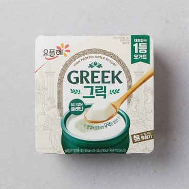 빙그레 요플레 그릭 달지않은플레인 80g*4