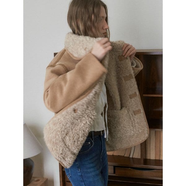 LUTURN REVERSIBLE SHEARING MUSTANG_BEIGE