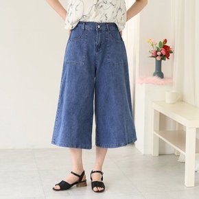 토루 사각포켓 7부 데님 팬츠
