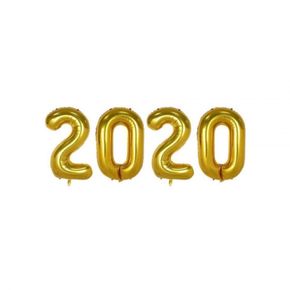 숫자 2020 은박풍선(소) 골드 파티풍선 생일장식용품