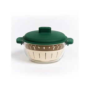 디엣지 플러스 1L 유리 찜용기 전자레인지 찜기(+채반)