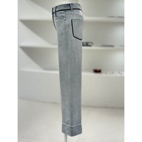 [여주점] 여성 컬러블록 워시드 데님팬츠 (L252PSA435)