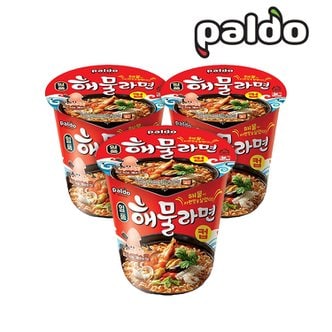 팔도 일품 해물 소 컵라면 65g x 3개