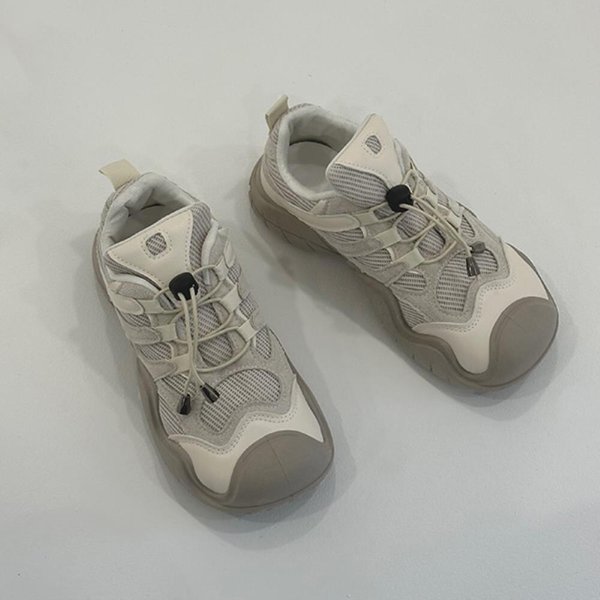 [옷자락] 여자 가을 간절기 스트링 배색 라운드 2컬러 운동화