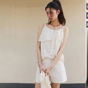 [25 S/S] 잇미샤 슬리브리스 러플 블라우스 ITP7ZBL850