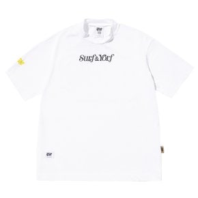 반팔티 모크넥 서퍼&욜프 화이트 YORF SHORT SLEEVE MOCK NECK SURF & YORF WHITE