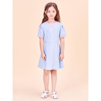 빈폴키즈 *시즌오프30%*[BEANPOLE KIDS] 골지 B로고 포인트 원피스  스카이 블루 (BI4471G01Q)