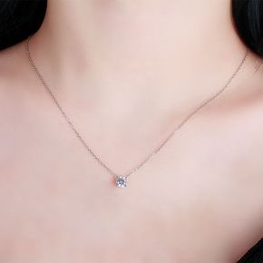 천연 5부 목걸이 다이아 우신 G SI1 VG 선샤인 4프롱 선물 결혼 14K 18K
