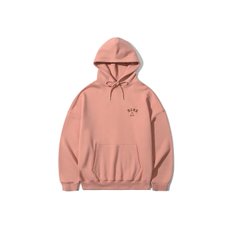 ROUND LOGO HOODIE [ASH PINK]