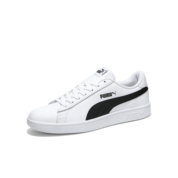 공용 스니커즈 스매시 V2 레더 흰검 365215_01