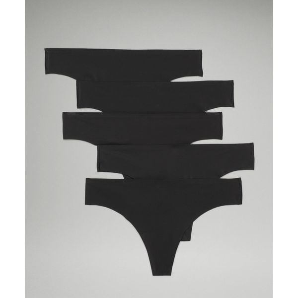 인비지웨어 T 팬티 세트 (5 pcs) - BLK_
