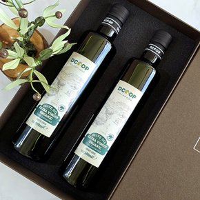 (유기농) 엑스트라 버진 냉압착 올리브오일 500ml 2병 명절 선물세트
