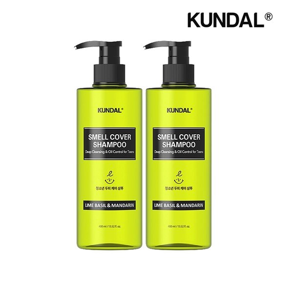 올데이 스멜커버 청소년 샴푸 라임바질앤만다린 400ml x2개