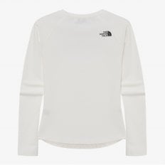 [노스페이스 공식] NT7TR30J 화이트라벨 여성 델피 긴팔 라운드티_IVORY