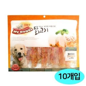 마이도기 착한닭 400g 와삭 건식꽈배기 10개입 강아지 간식